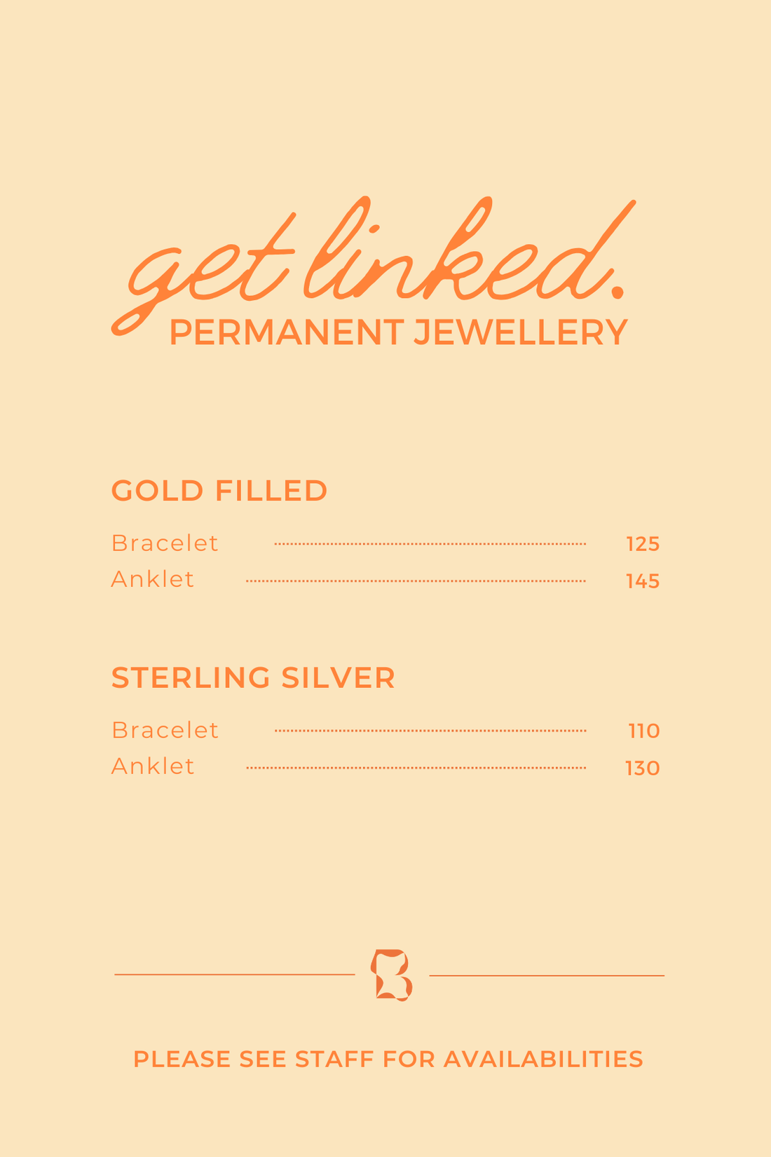 Adelaide Permanent Jewellery Booking