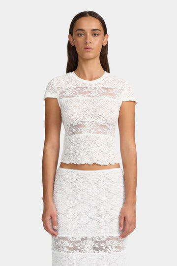 Dakota Baby Tee White