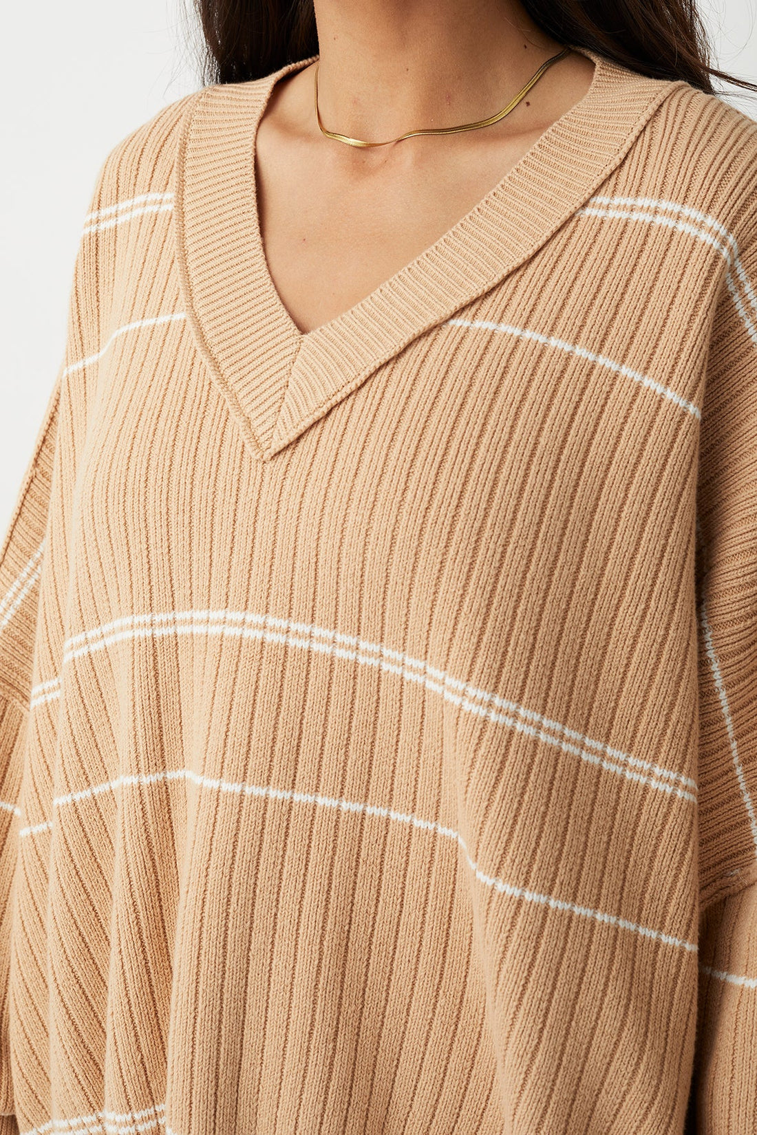 Vera Organic Knit Honey Stripe