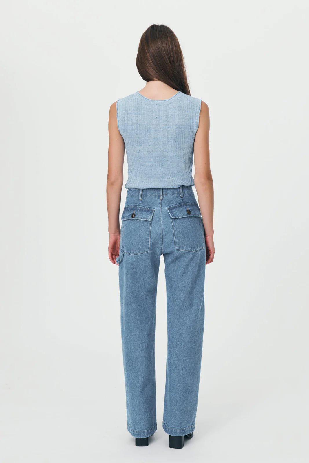 ELAN ORGANIC CARPENTER JEAN BLUE