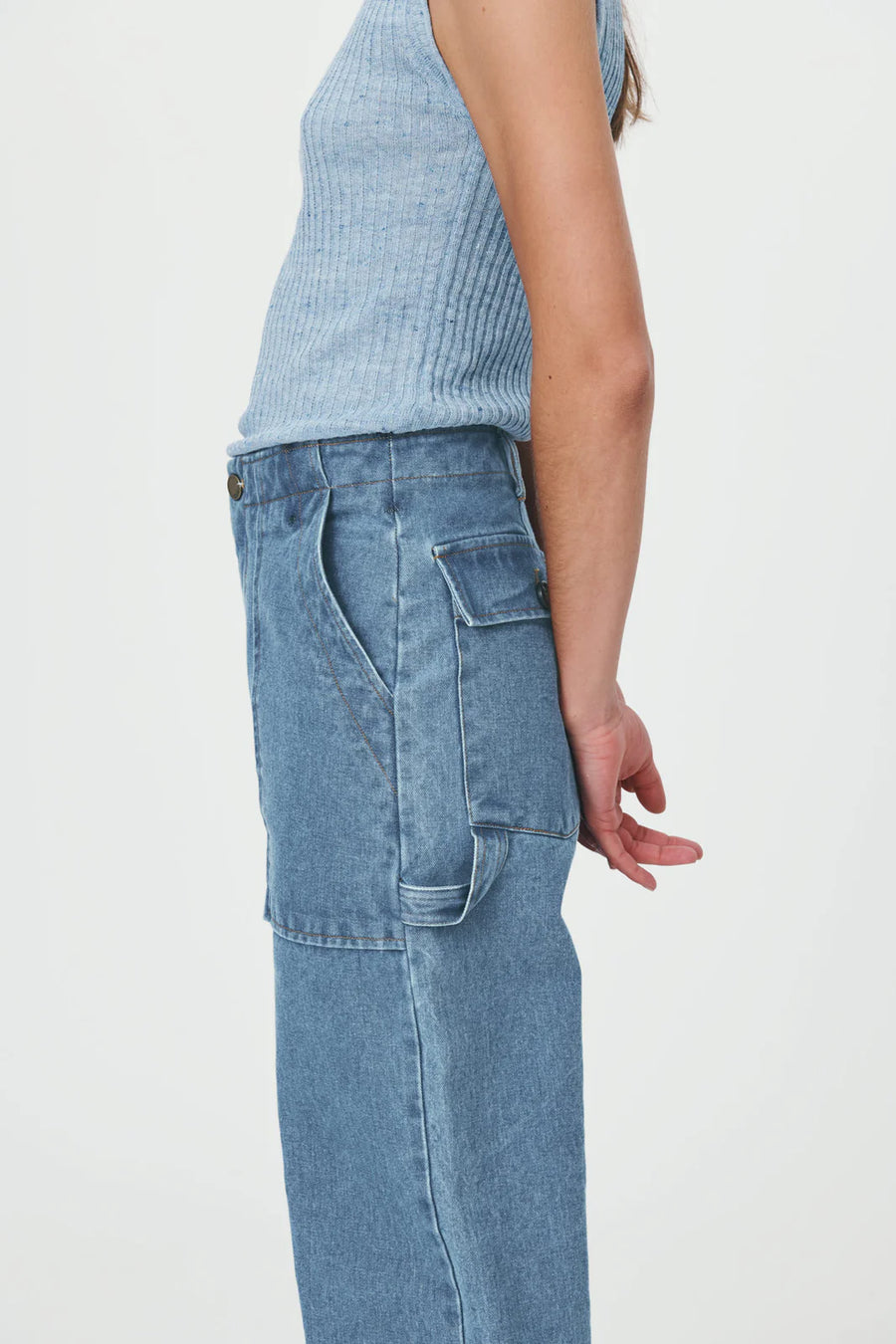 ELAN ORGANIC CARPENTER JEAN BLUE