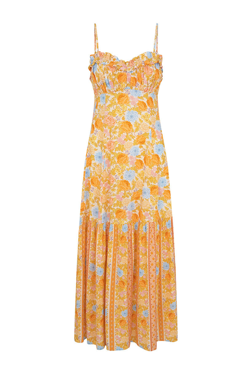 Enchanted Wood Strappy Maxi Dress Dandelion