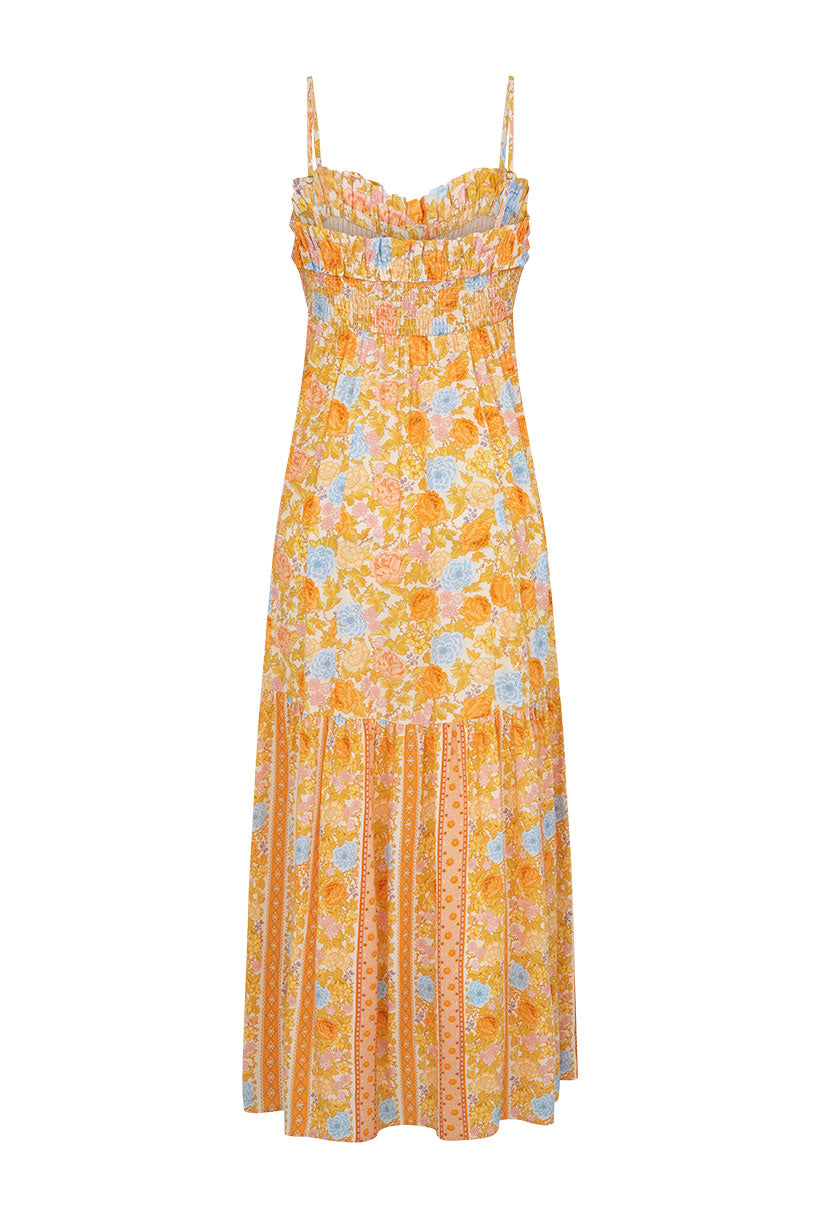 Enchanted Wood Strappy Maxi Dress Dandelion