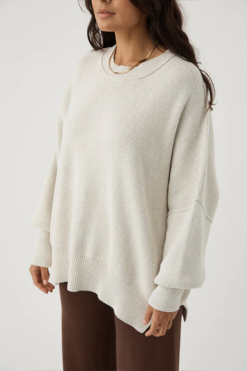 Harper Knit Sweater Grey Marle