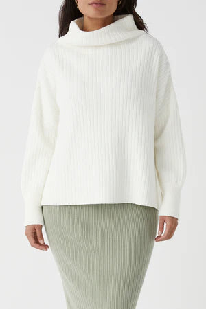 IRIS KNIT SWEATER - CREAM