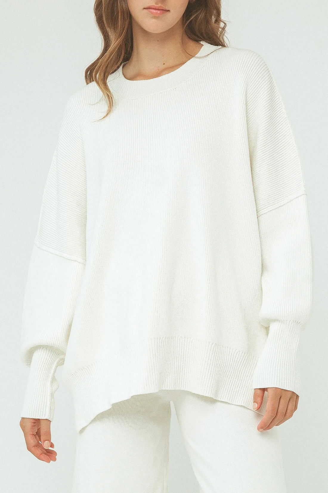 Harper Knit Sweater Organic Cream