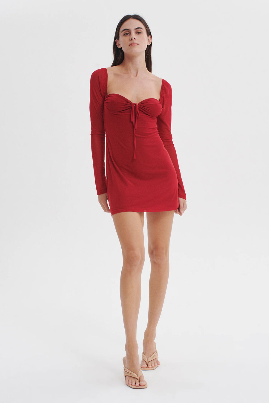 Golden Hour Mini Dress Crimson