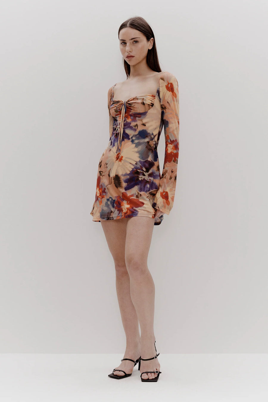 Golden Hour Mini Dress Vintage Floral