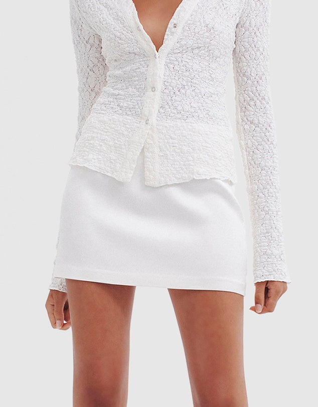 Good Life Mini Skirt White