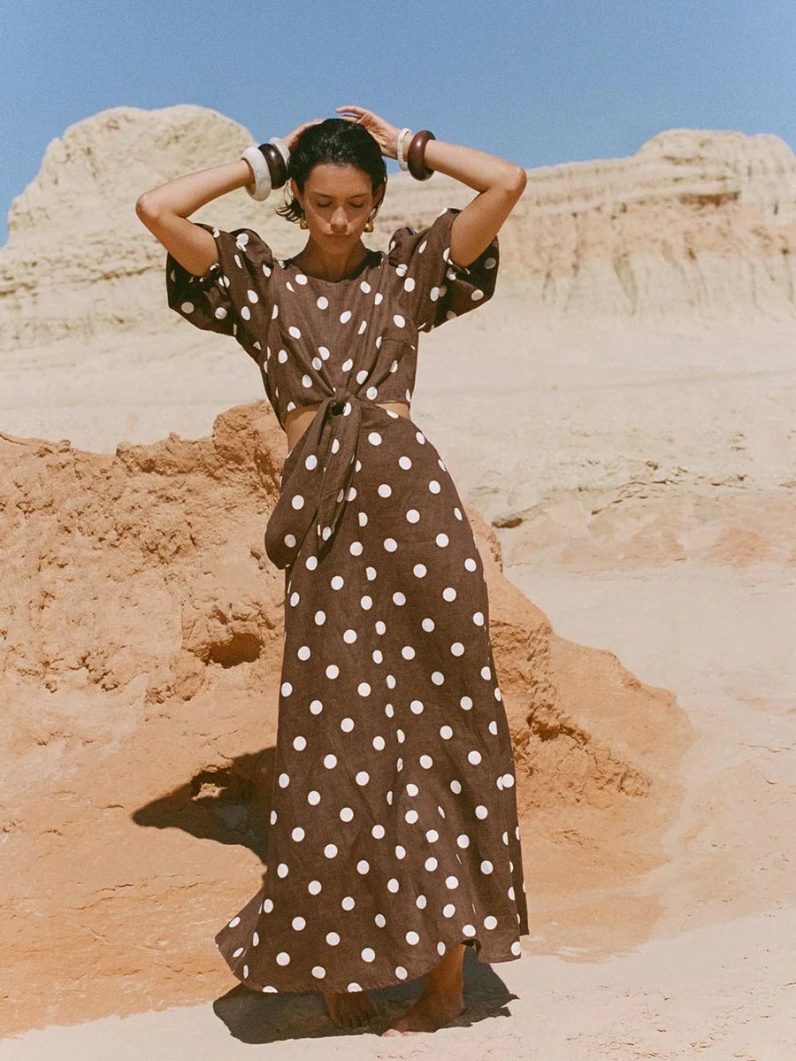 Harper Maxi Dress Chocolate