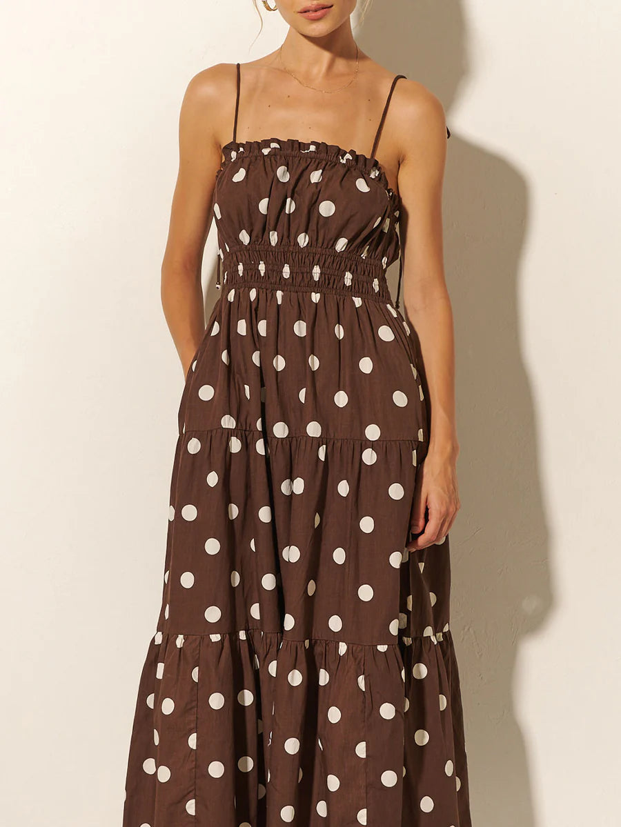 Harper Midi Dress Chocolate