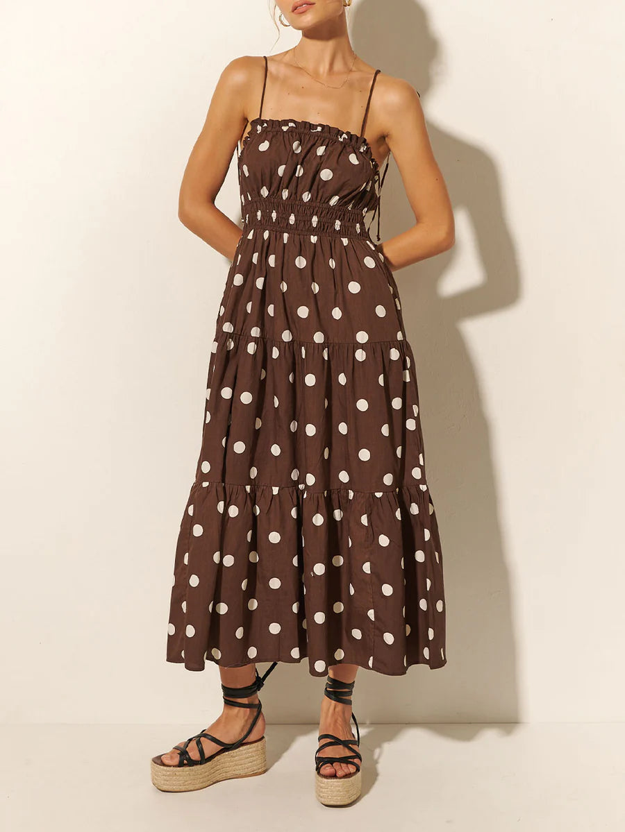 Harper Midi Dress Chocolate