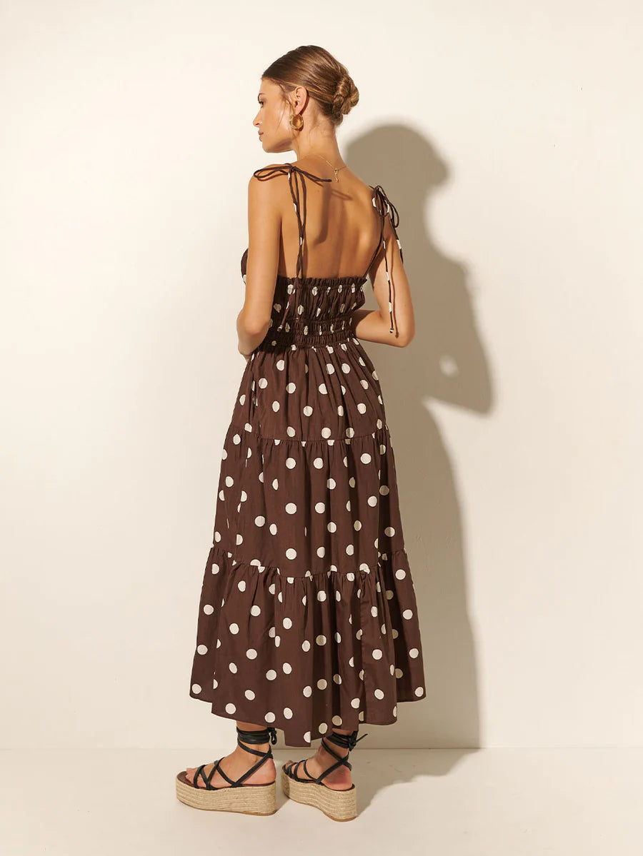Harper Midi Dress Chocolate