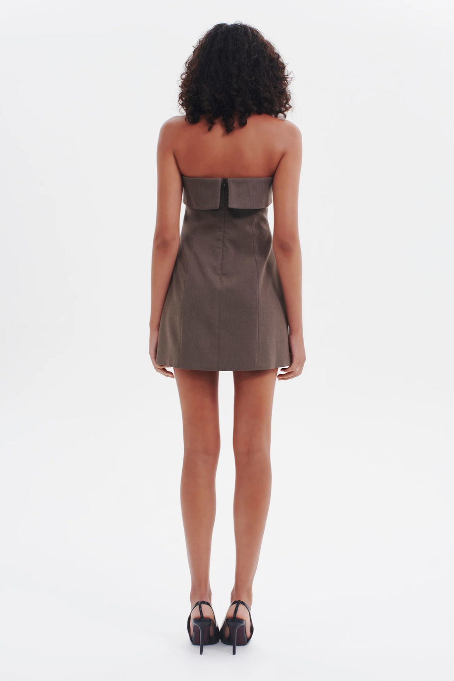 Inferno Mini Dress Charcoal