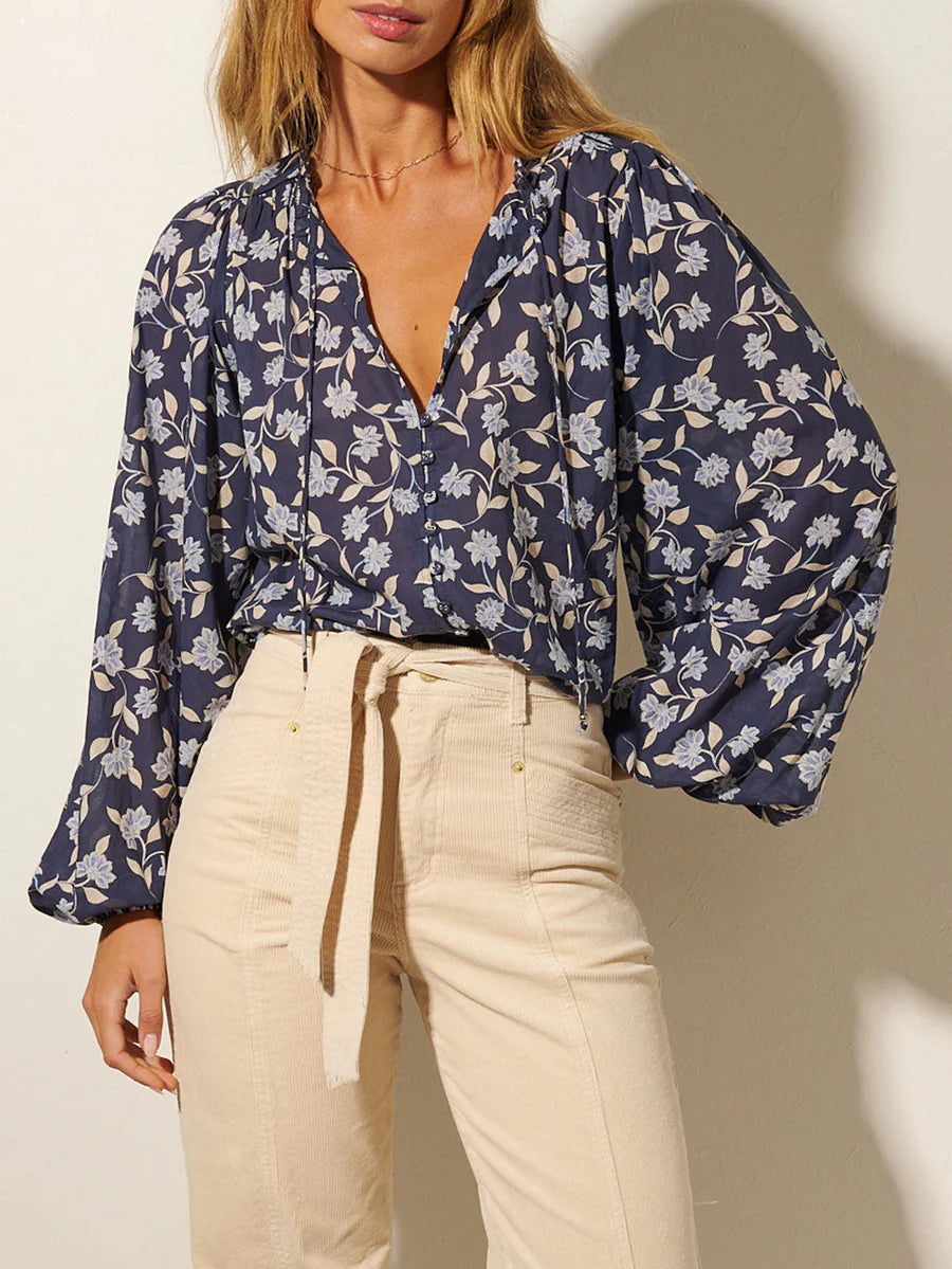 Jeanne Blouse Navy