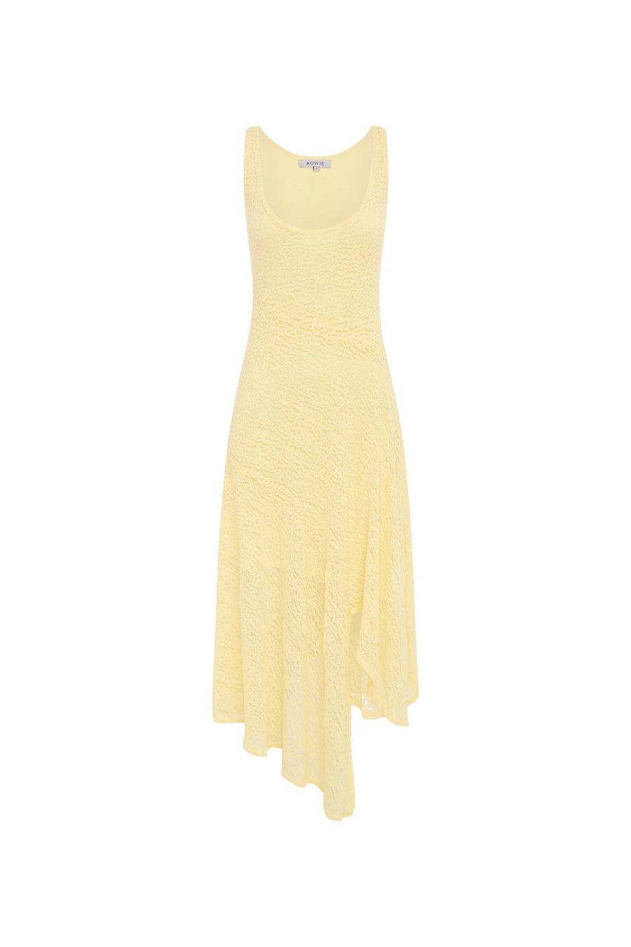 Lorna Lace Midi Dress Lemon