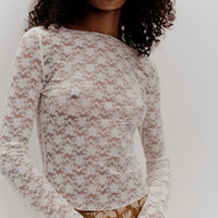 Maggie Lace Top Ivory Lace