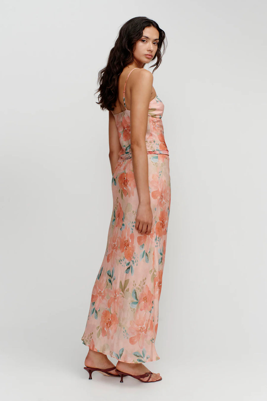 Marli Slip Skirt Watermelon Floral
