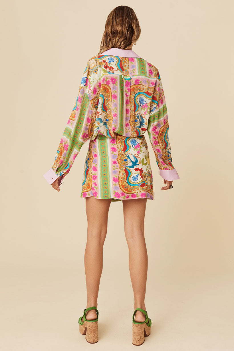 Maddelena Wrap Skirt Mosaic