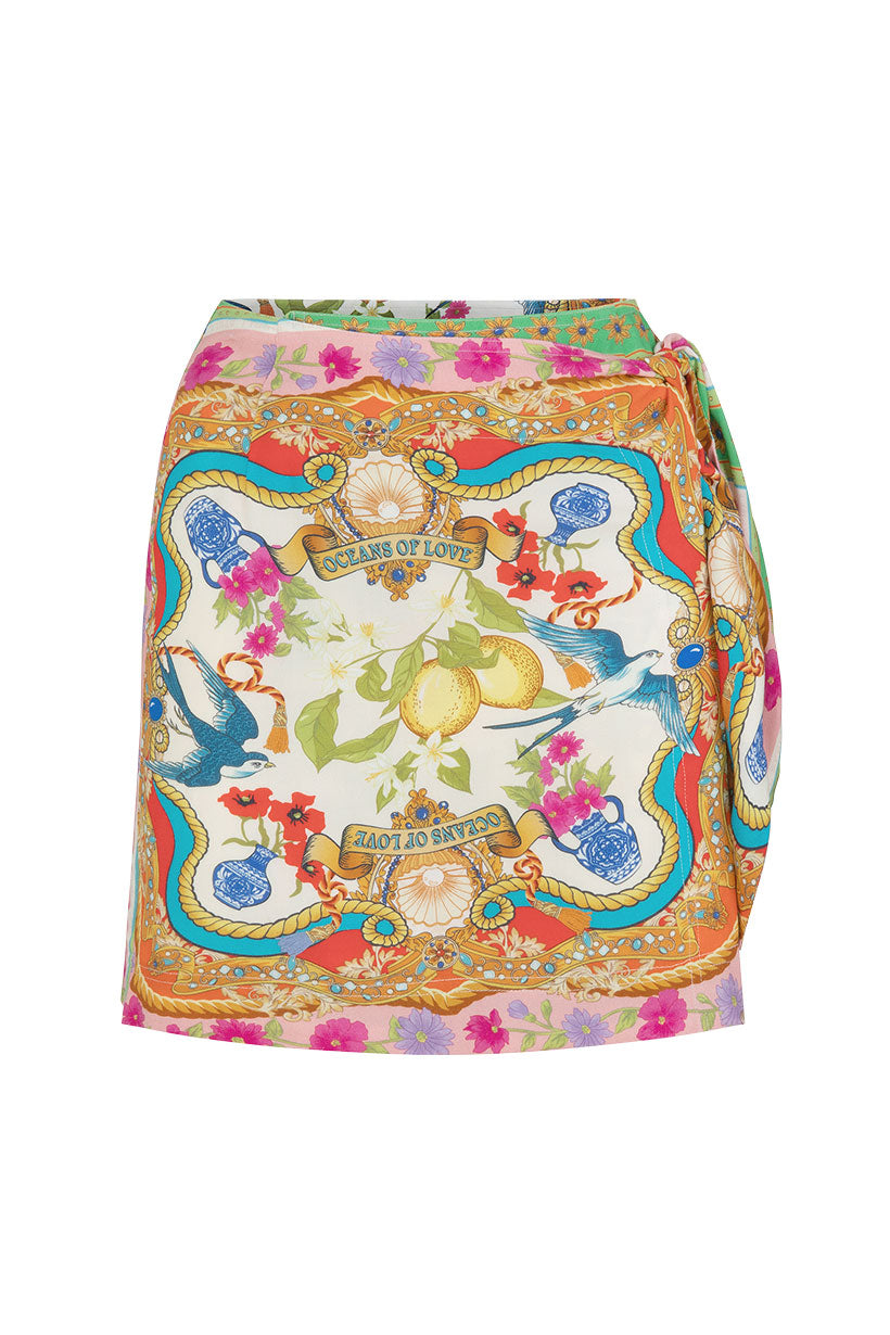 Maddelena Wrap Skirt Mosaic