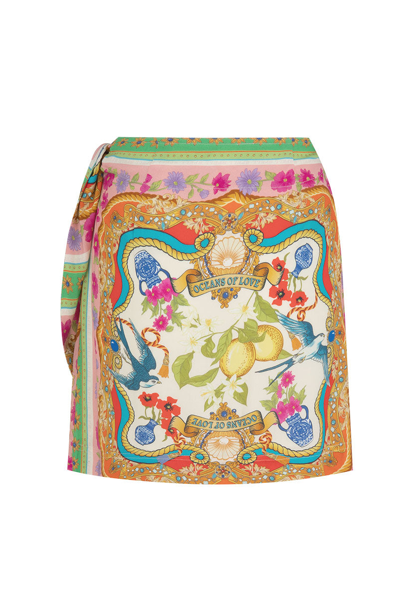 Maddelena Wrap Skirt Mosaic