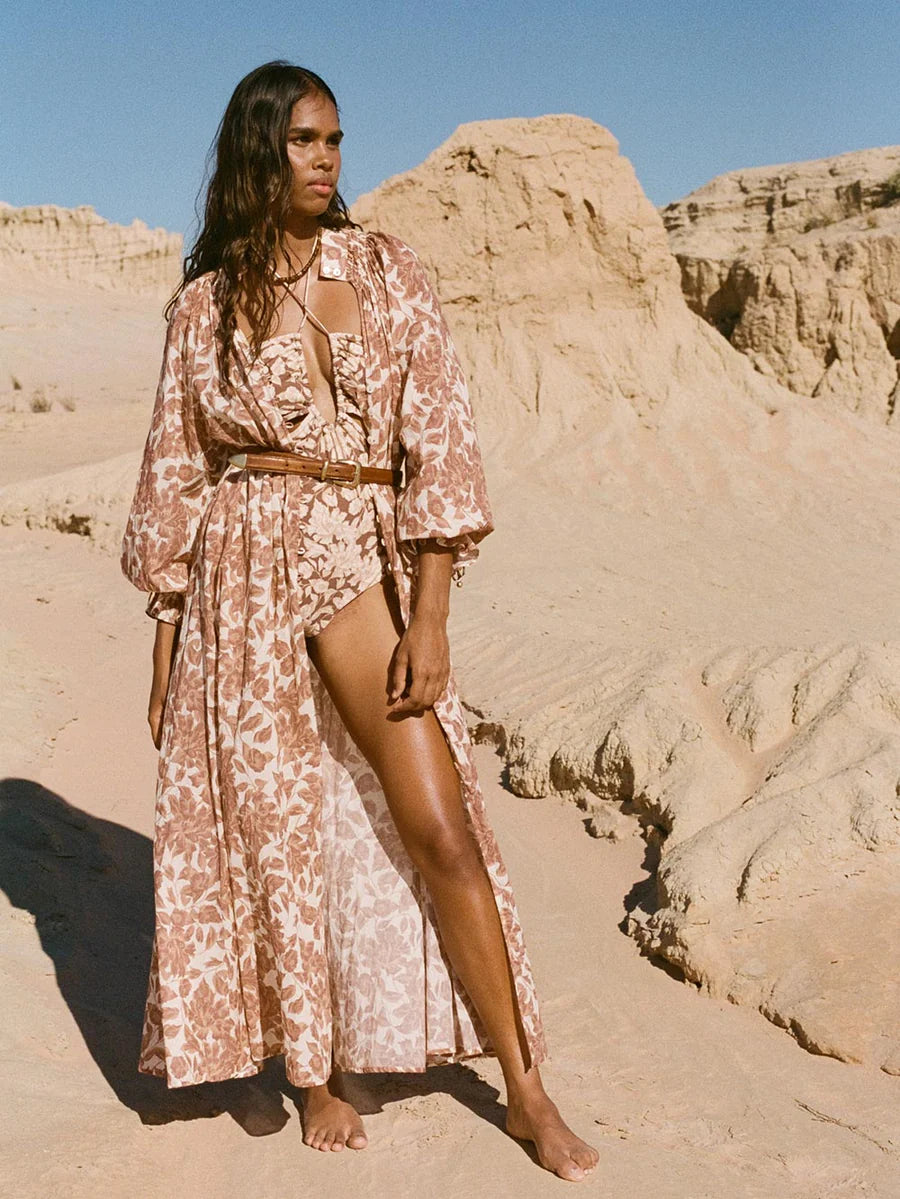 Milano Maxi Dress Walnut