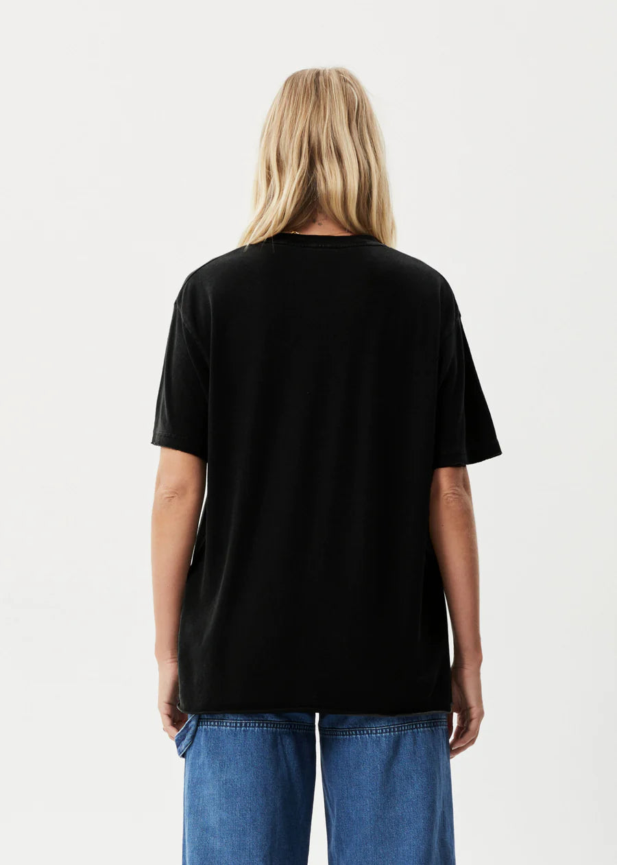 SLAY OVERSIZED HEMP TEE BLACK