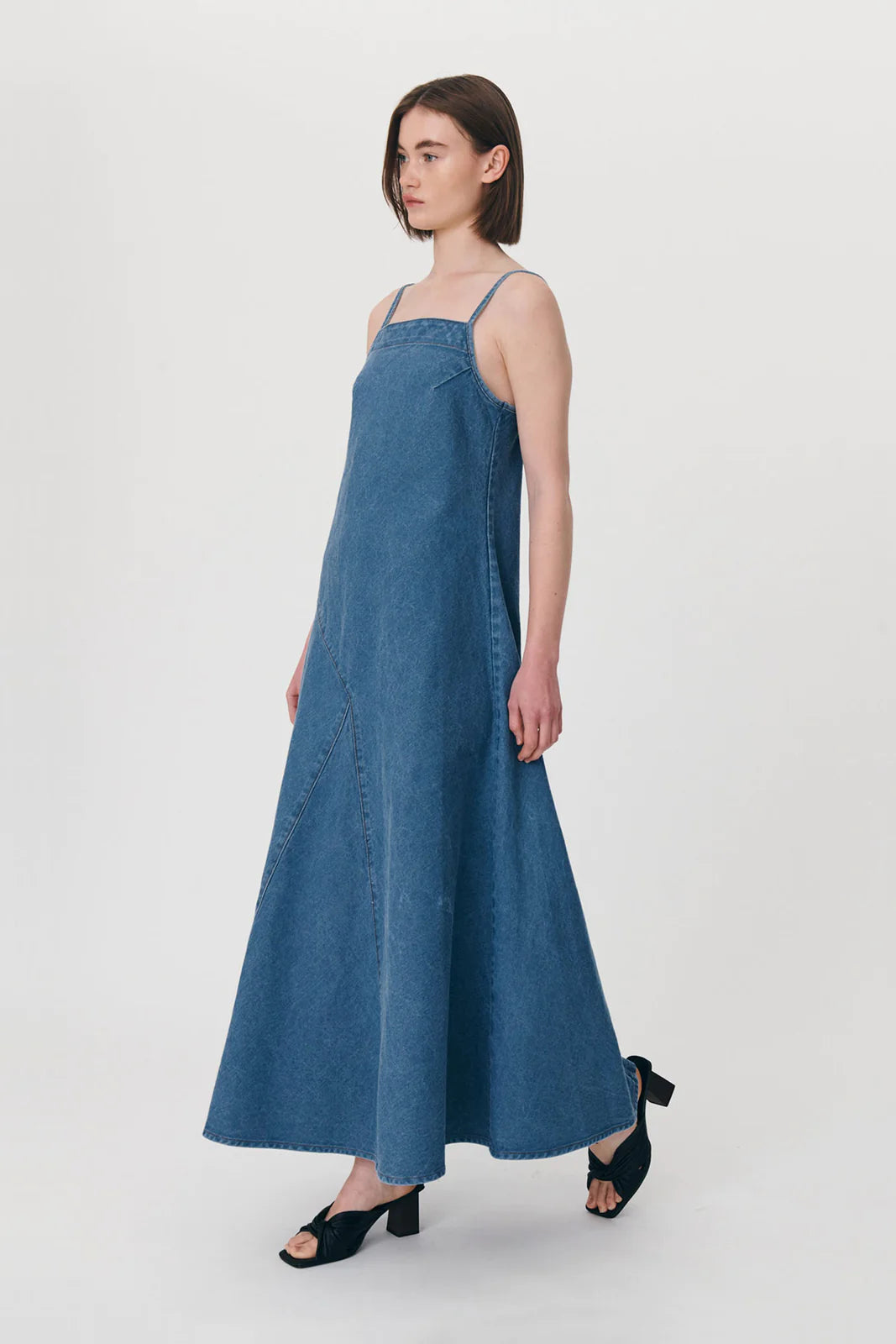 Nialley Organic Maxi Dress Classic Denim