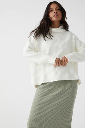 IRIS KNIT SWEATER - CREAM