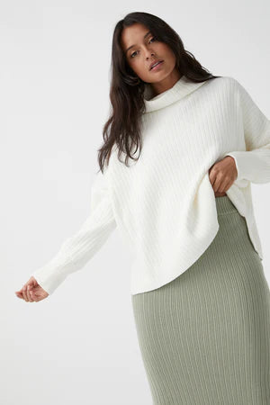 IRIS KNIT SWEATER - CREAM
