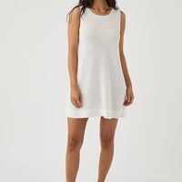 Brie Linen Shift Dress Cream