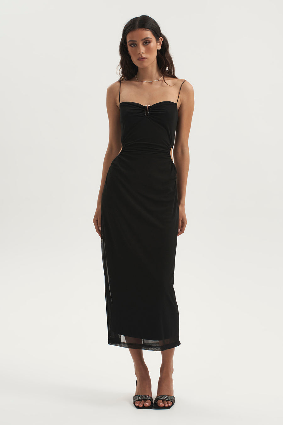POISION MESH DRESS BLACK