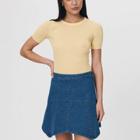 Paloma Organic Mini Skirt Classic Denim