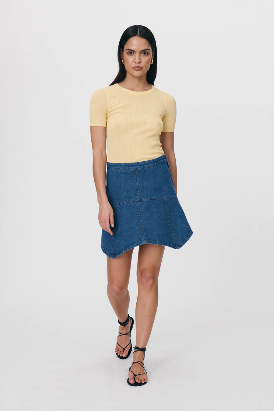 Paloma Organic Mini Skirt Classic Denim