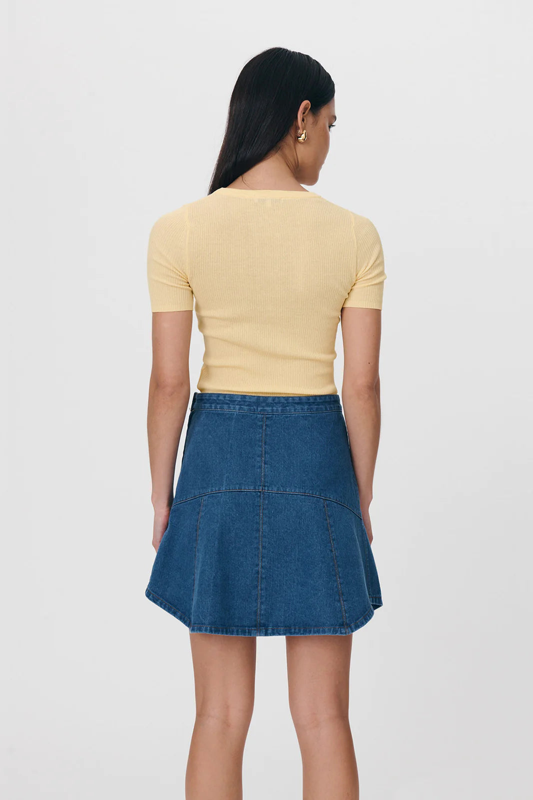 Paloma Organic Mini Skirt Classic Denim