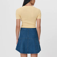 Paloma Organic Mini Skirt Classic Denim