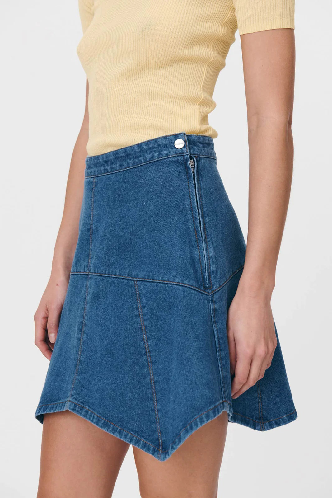 Paloma Organic Mini Skirt Classic Denim