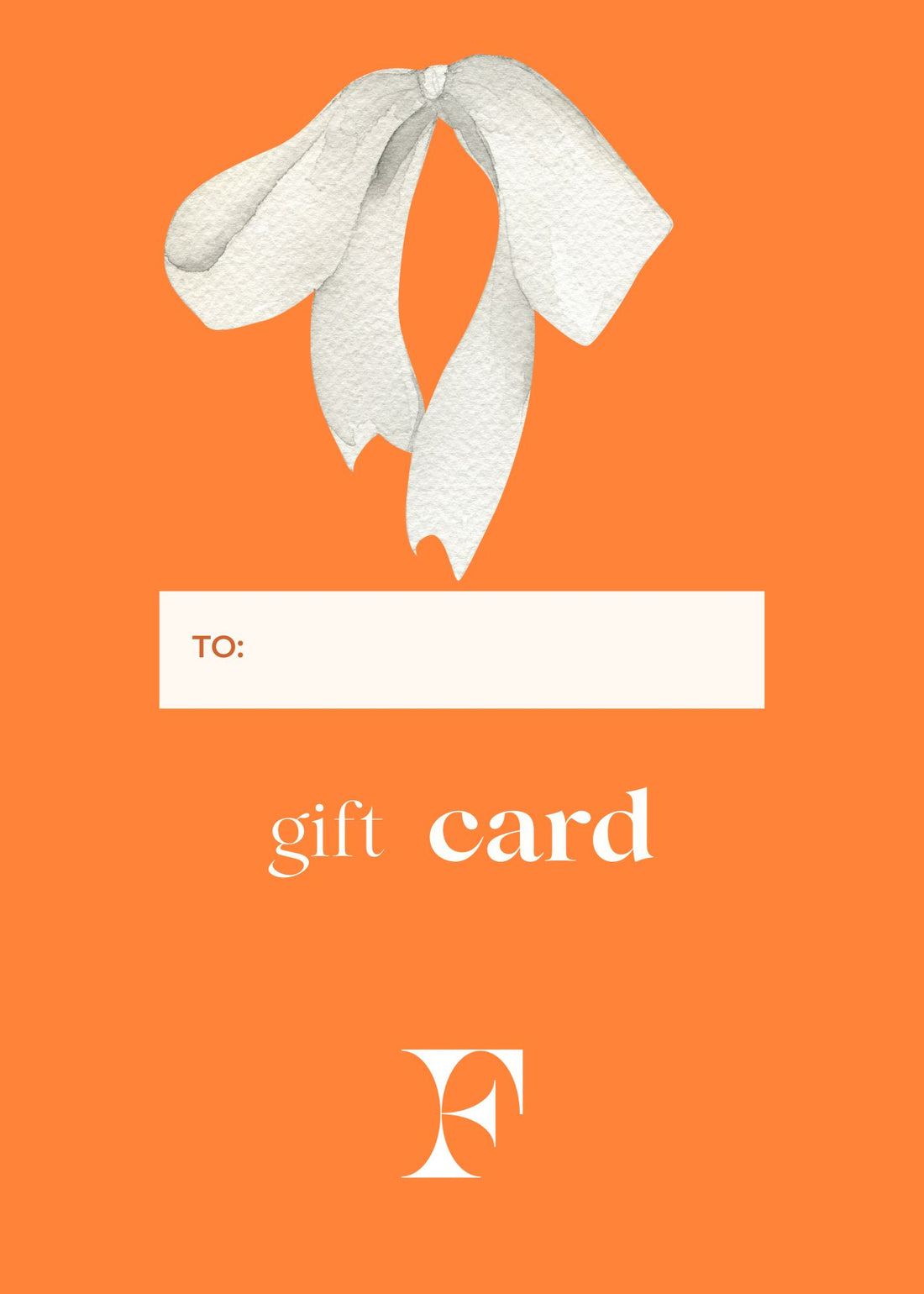 ONLINE GIFT CARD