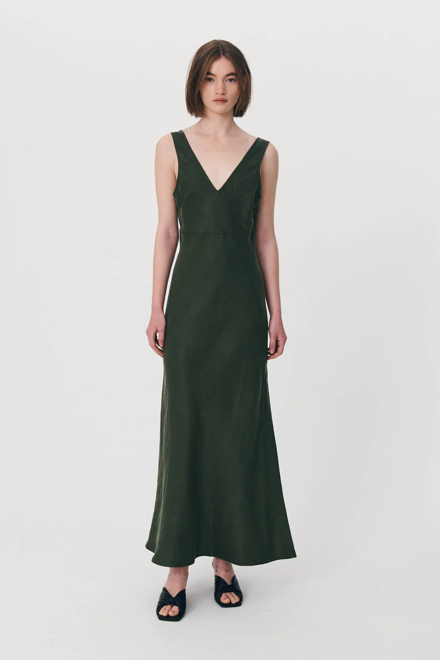 Regina Midi Dress Olive