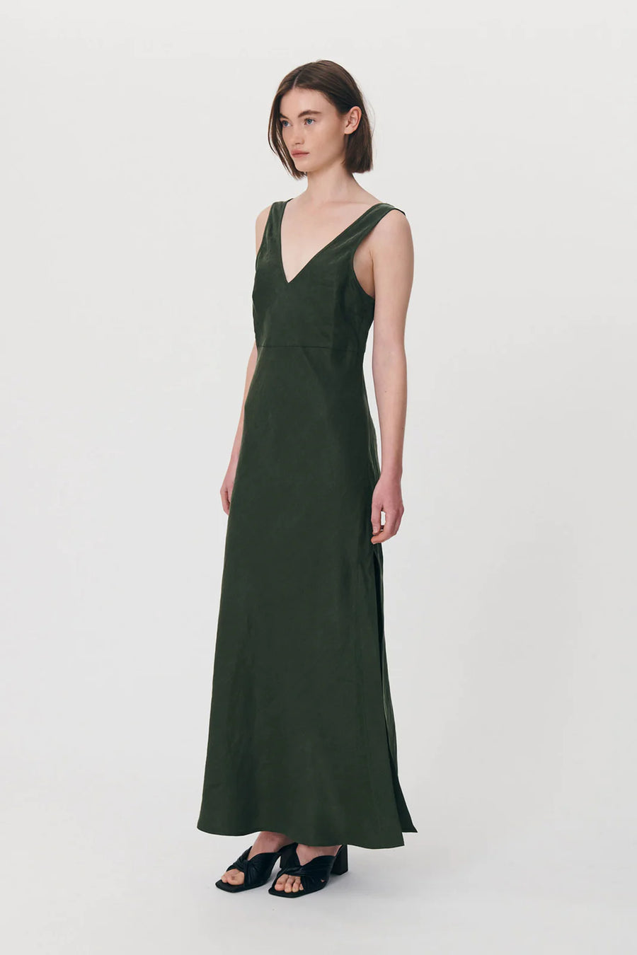Regina Midi Dress Olive