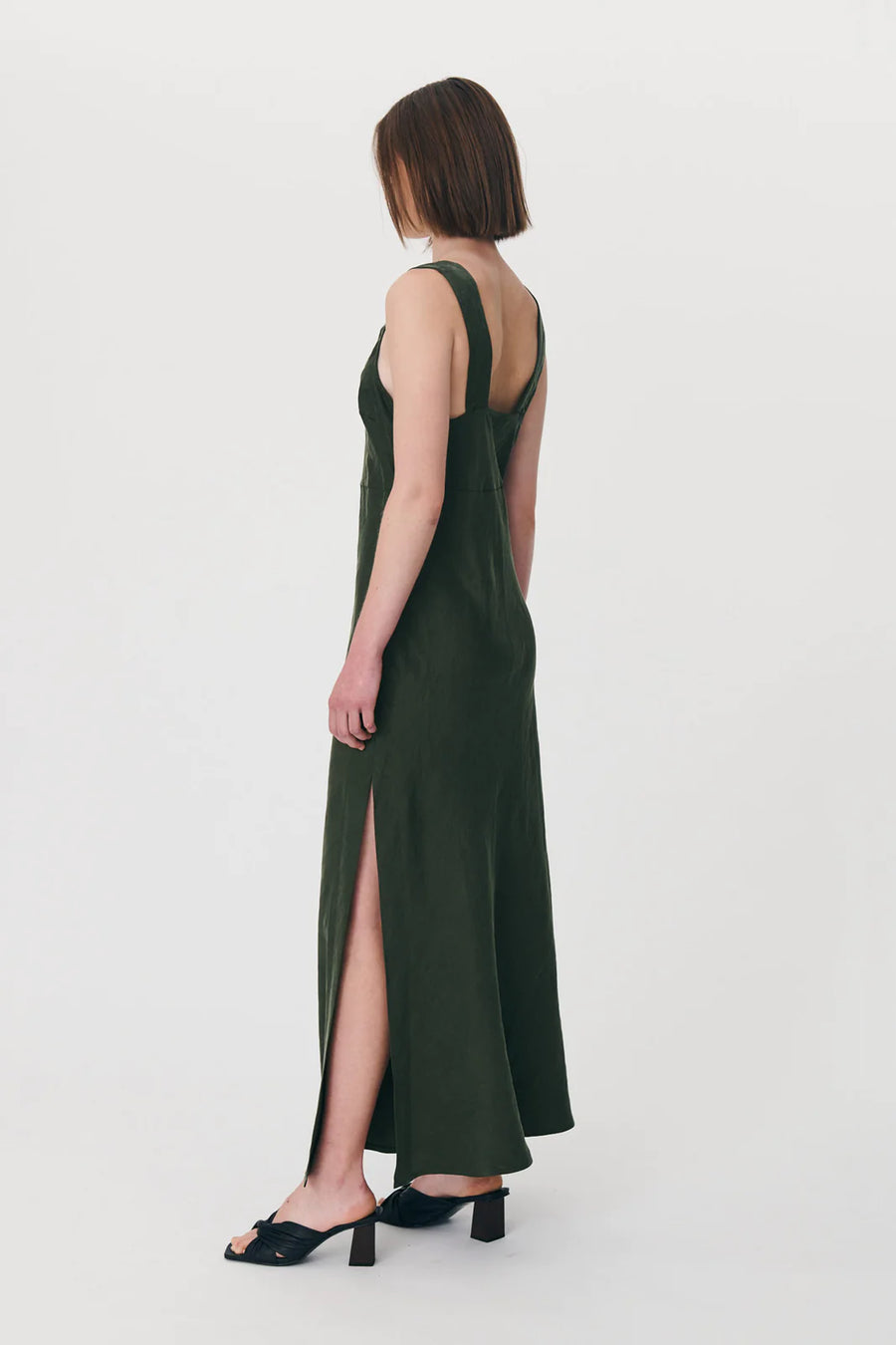 Regina Midi Dress Olive