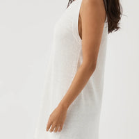 Brie Linen Shift Dress Cream