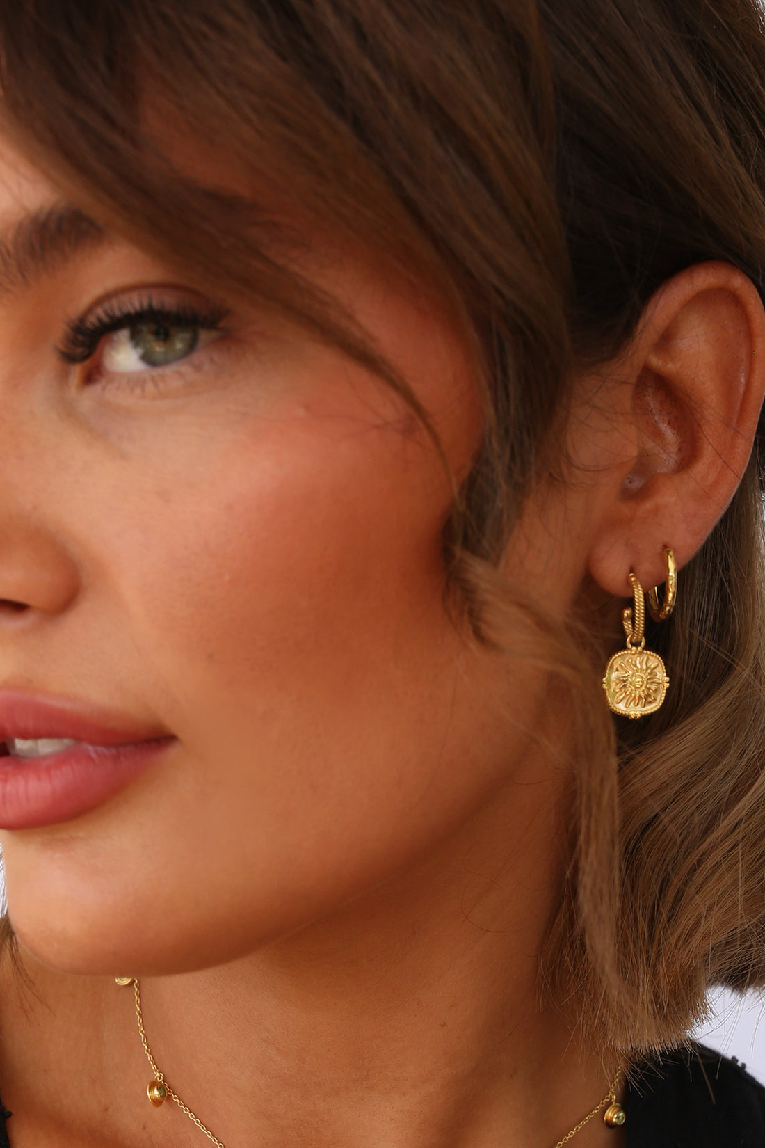 Hannah Hoops in Gold