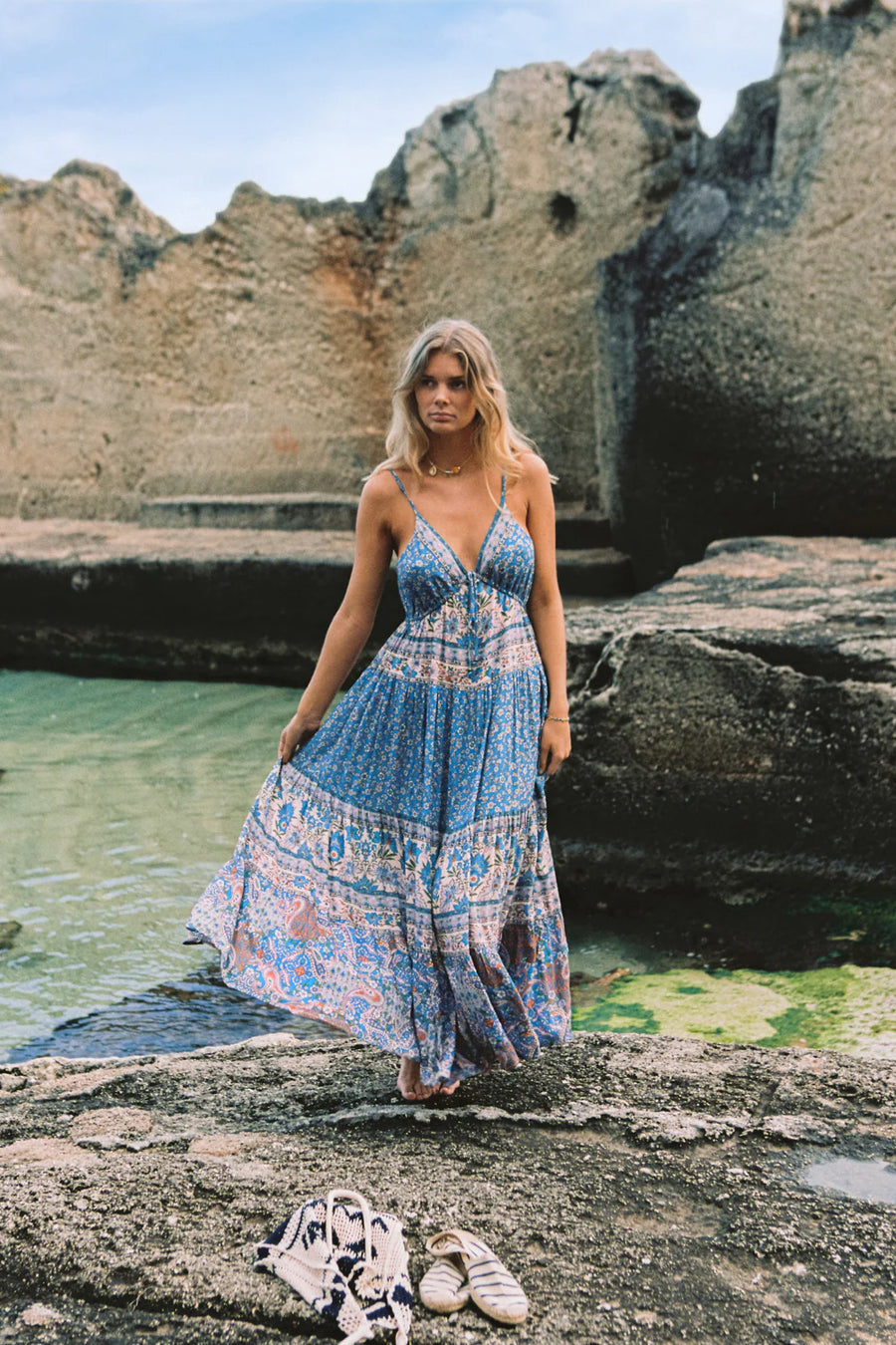 Sacramento Maxi Dress Ocean