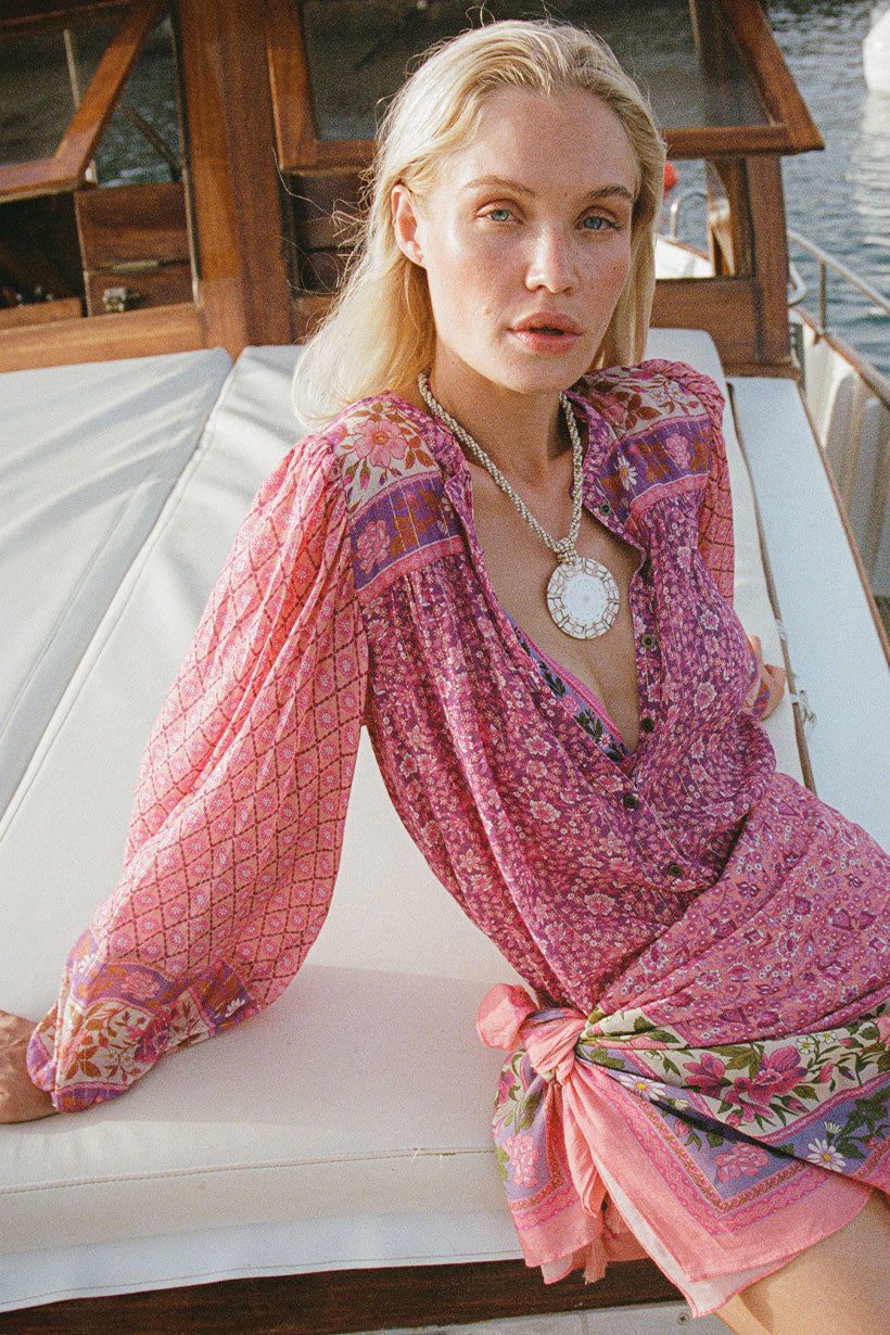 Sienna Blouse Fuchsia