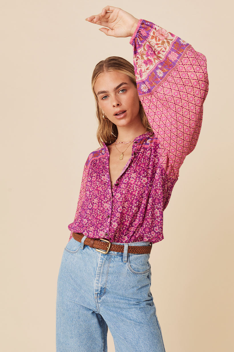 Sienna Blouse Fuchsia