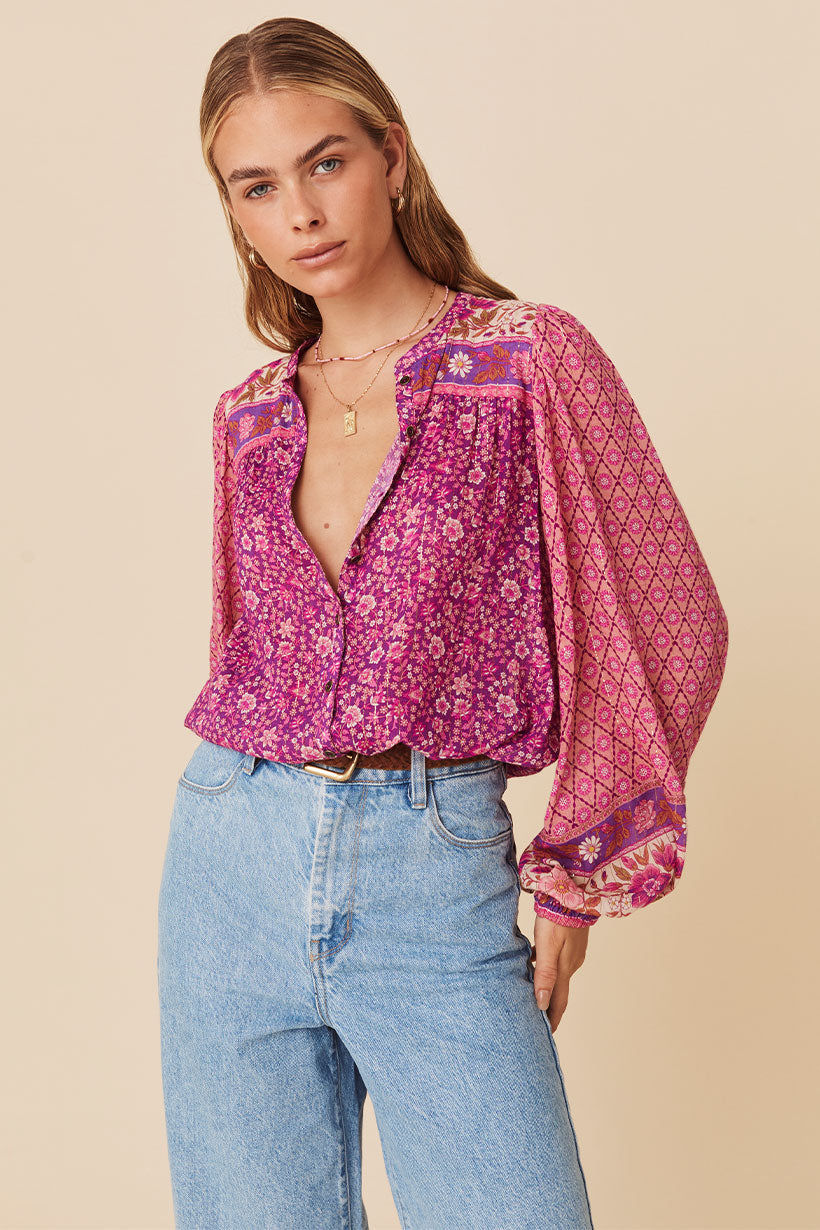 Sienna Blouse Fuchsia