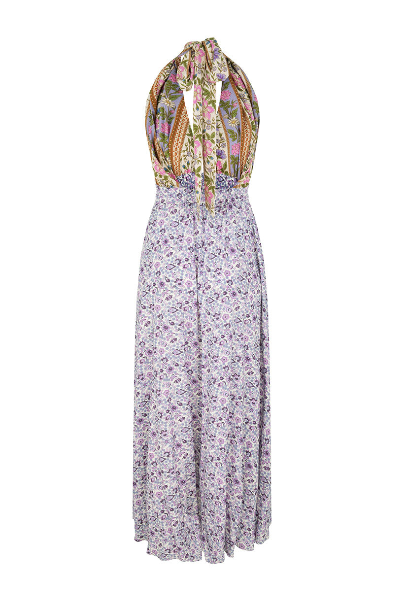 Sienna Halter Maxi Dress Lilac