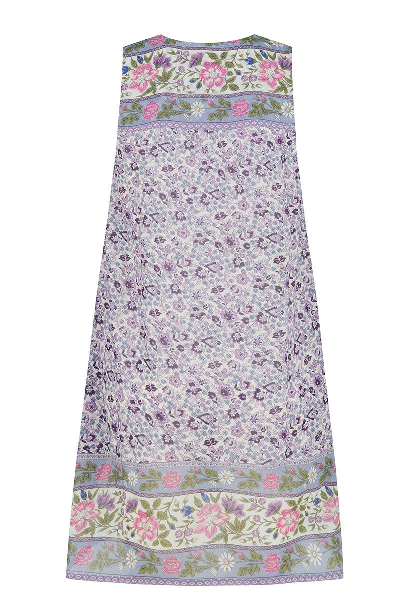 Sienna Sleeveless Tunic Dress Lilac