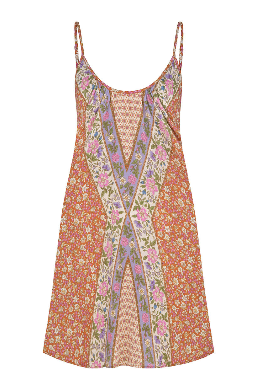 Sienna Strappy Mini Dress Clay